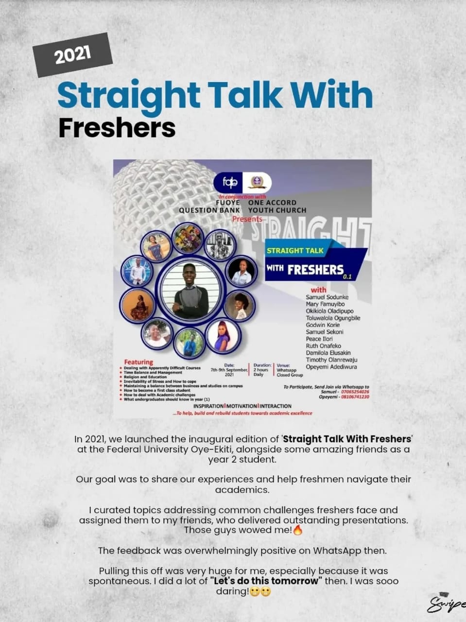 Straight Talk With Freshers 0.1