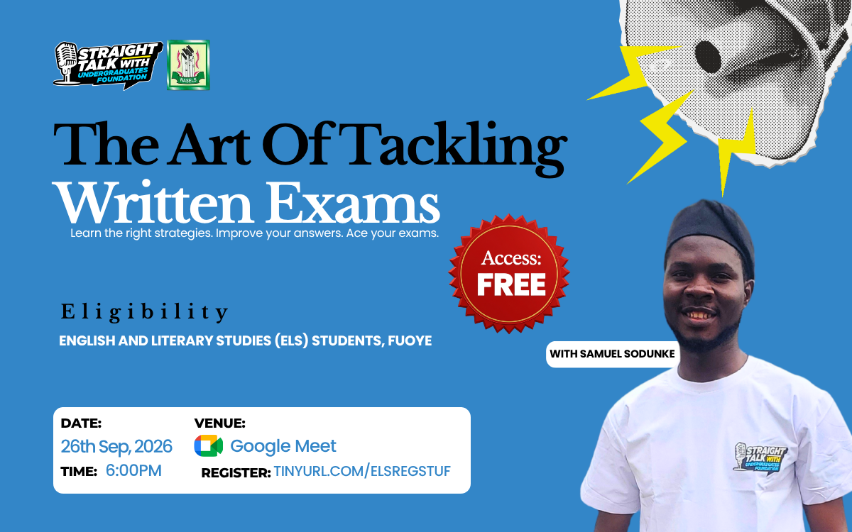 STUF — session: The Art of Tackling Written Exams